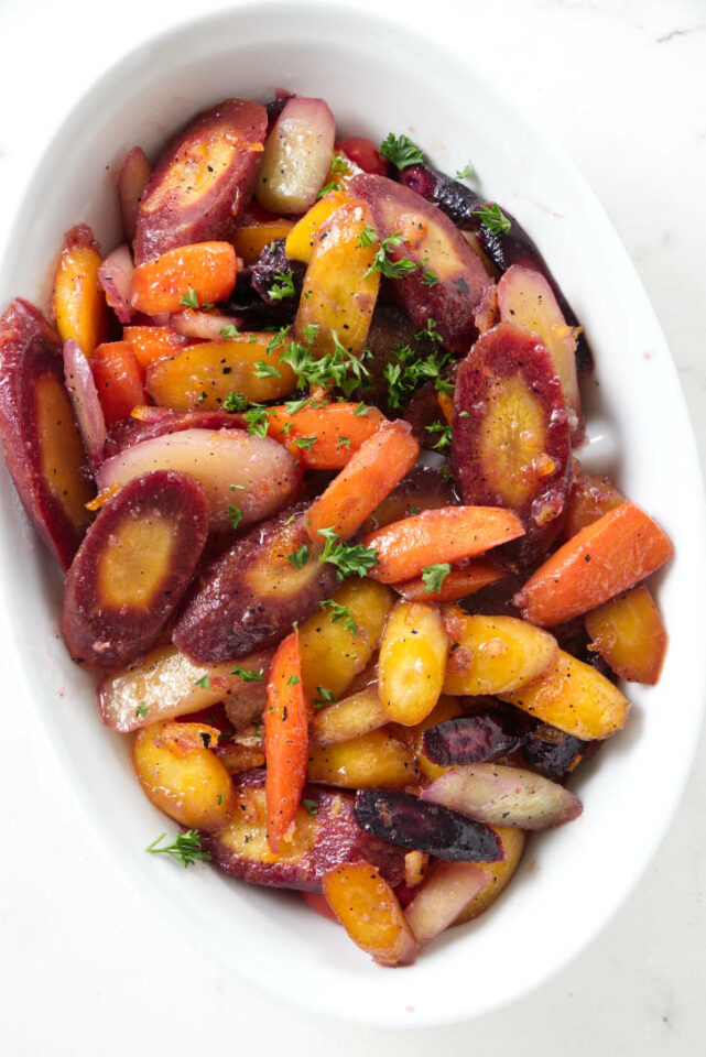 Sauteed Glazed Rainbow Carrots Savor the Best