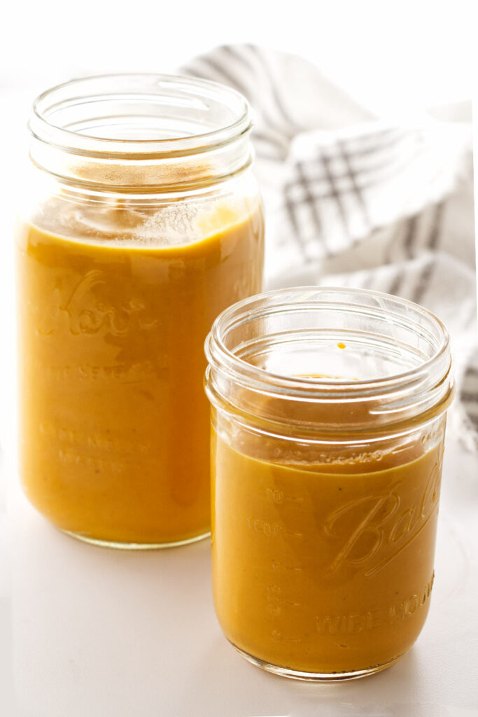 Butternut Squash Pasta sauce in Ball canning jars