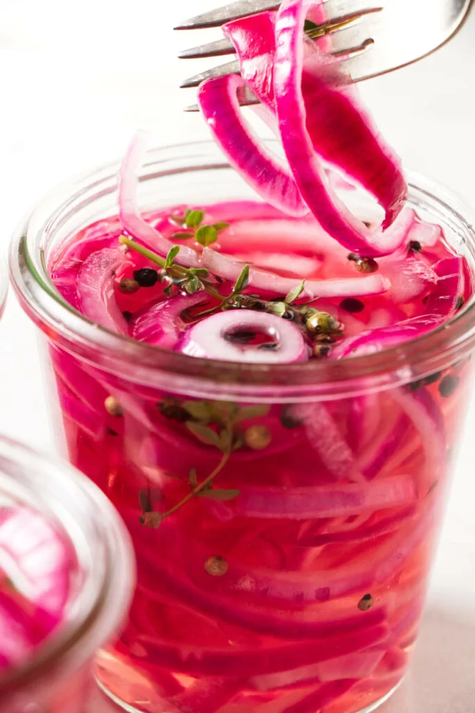 Simple & Delicious Quick-Pickled Red Onions - Inspired Edibles