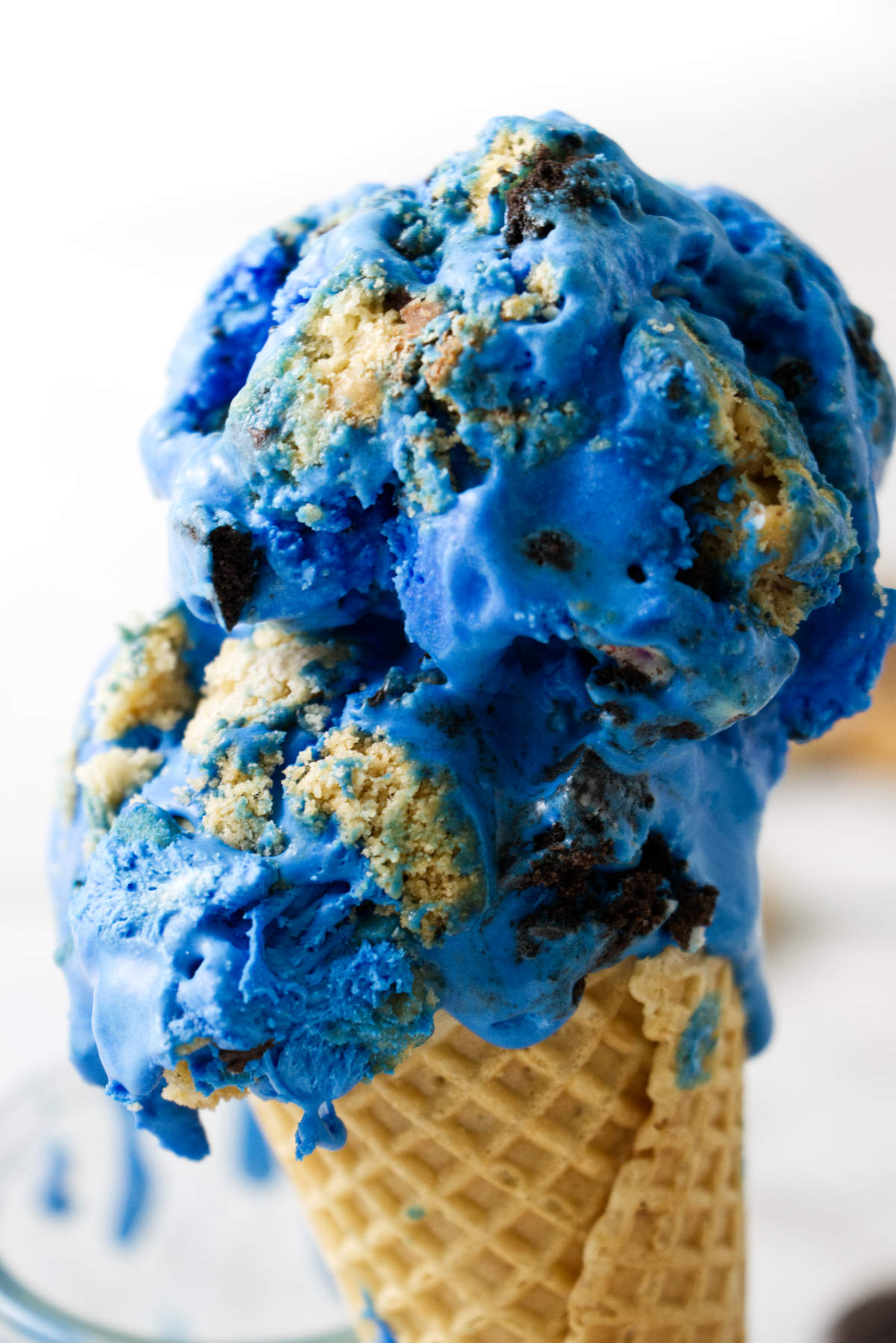 Blue Ice Cream Cone