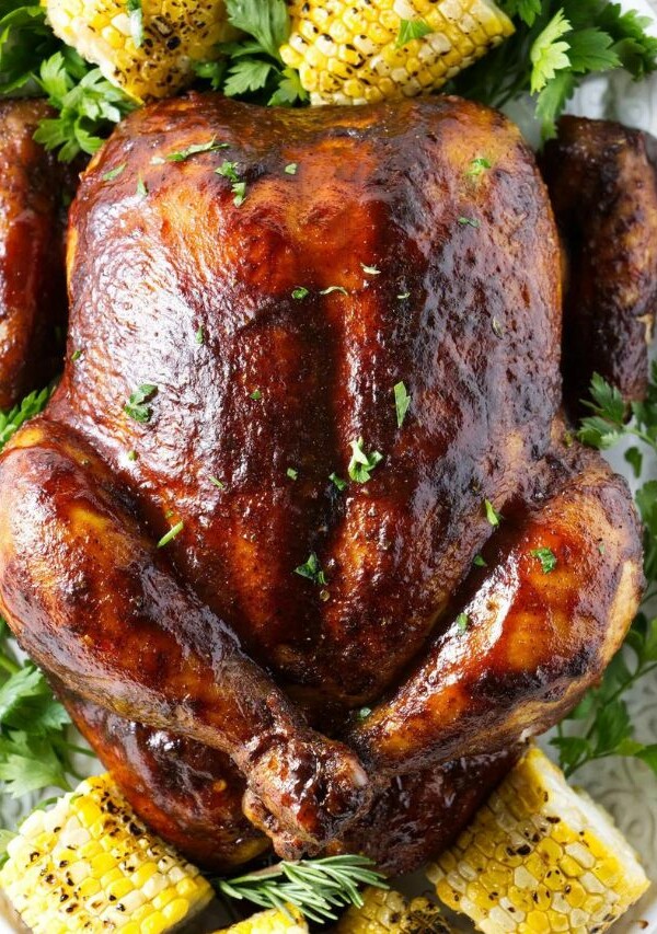 Easy Smoked Whole Chicken