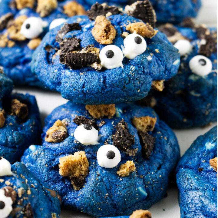 bakery-style monster cookies - Blue Bowl