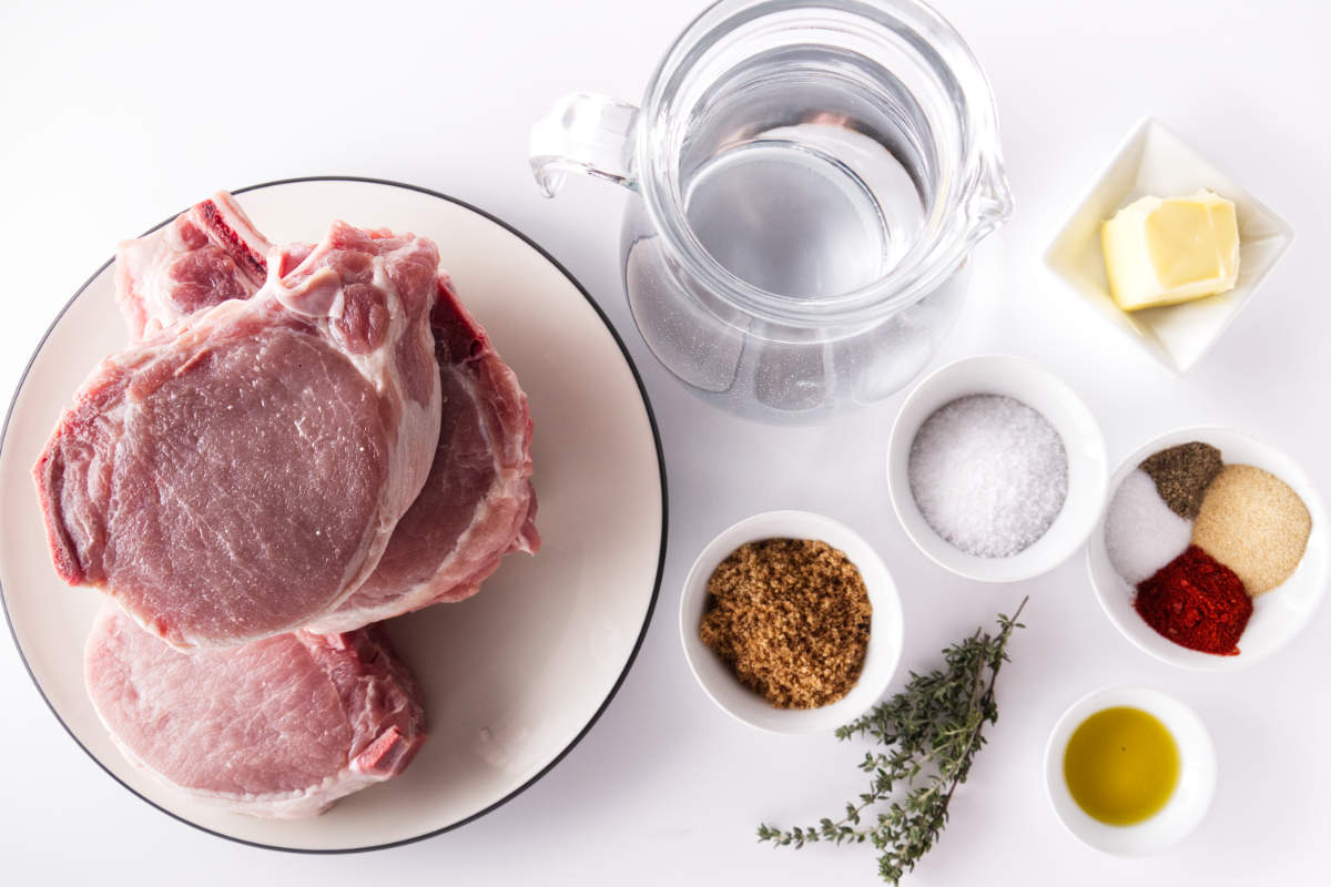 Ingredients for pork chops