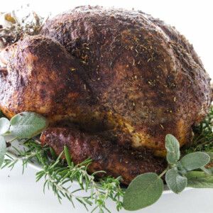 Roasted Turkey ready to serve.