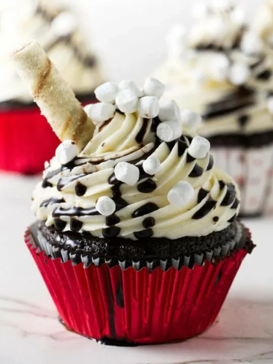 Hot Chocolate Cupcakes