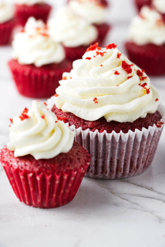 Regular and Mini Red Velvet Cupcakes - Savor the Best