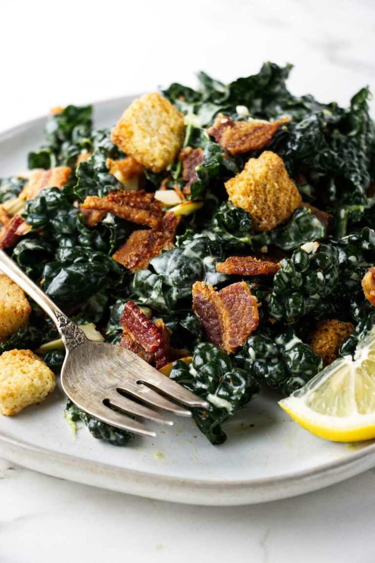 Lemon Kale Caesar Salad Savor the Best