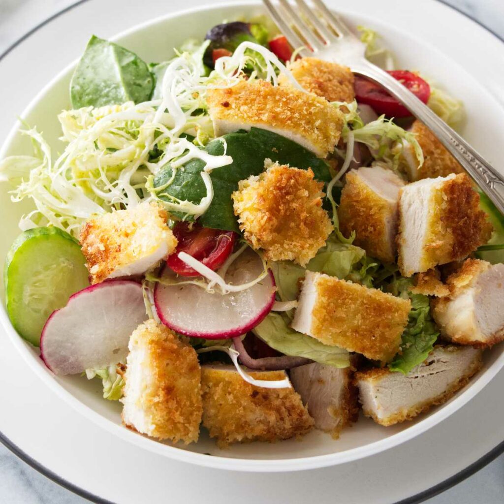 Crispy Chicken Salad with Honey Tarragon Dressing Savor the Best