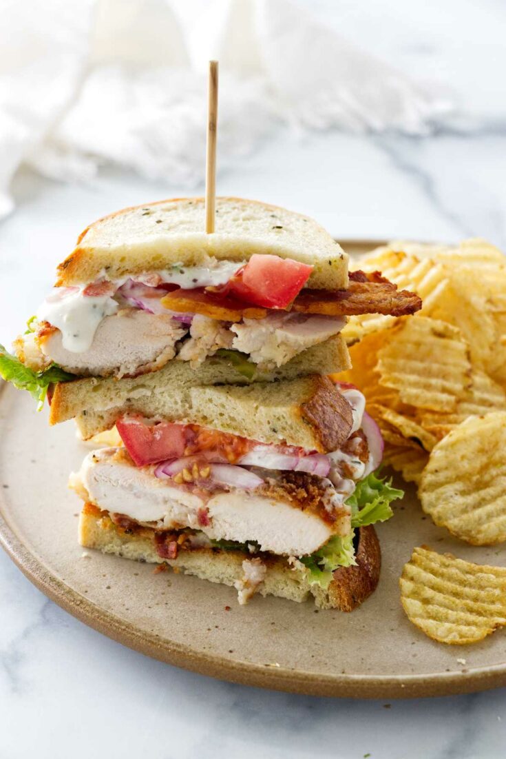 Chicken Bacon Ranch Sandwich - Savor the Best