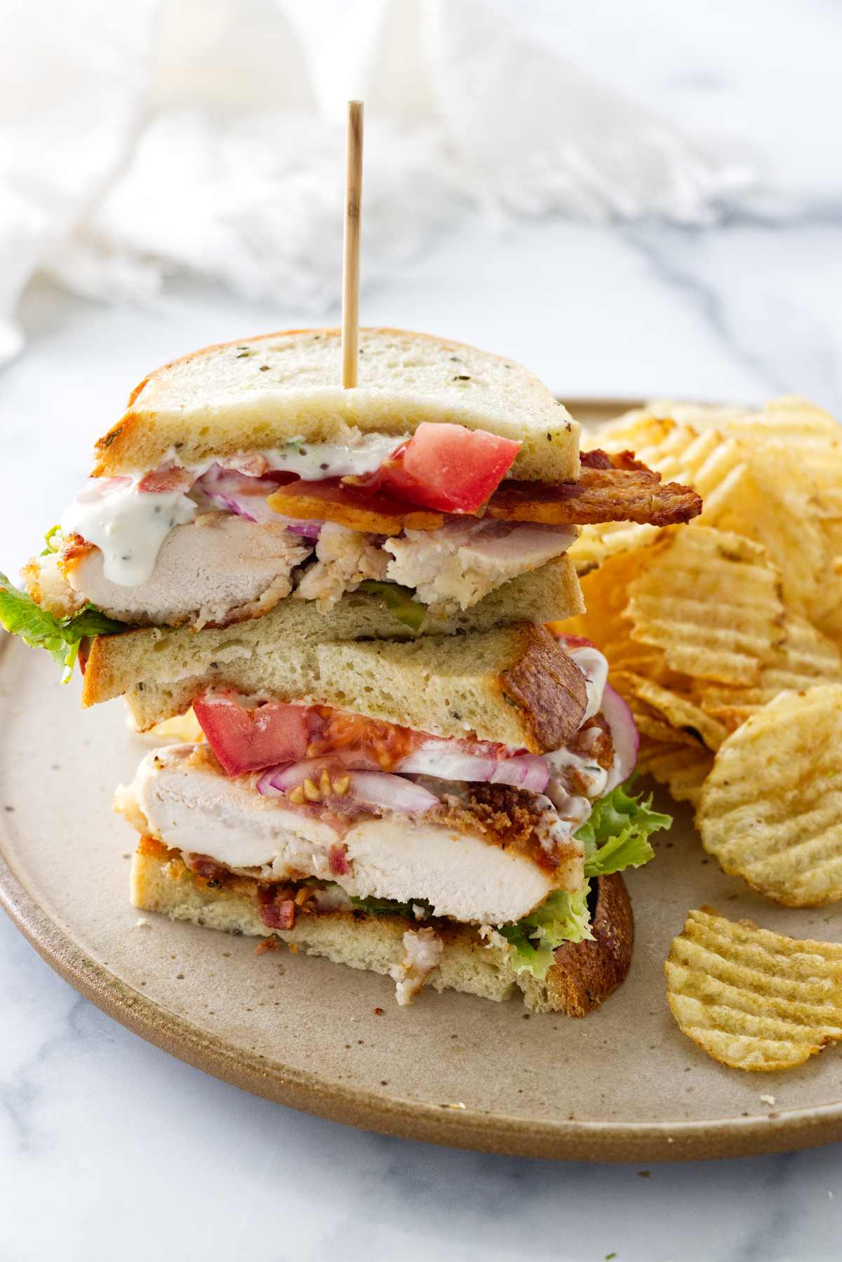 Mouthwatering Chicken Club Sandwich Recipe