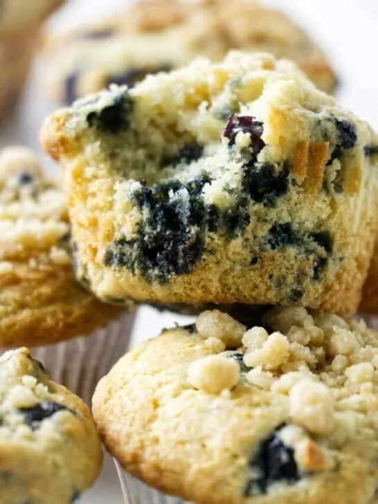 sourdough blueberry muffins.