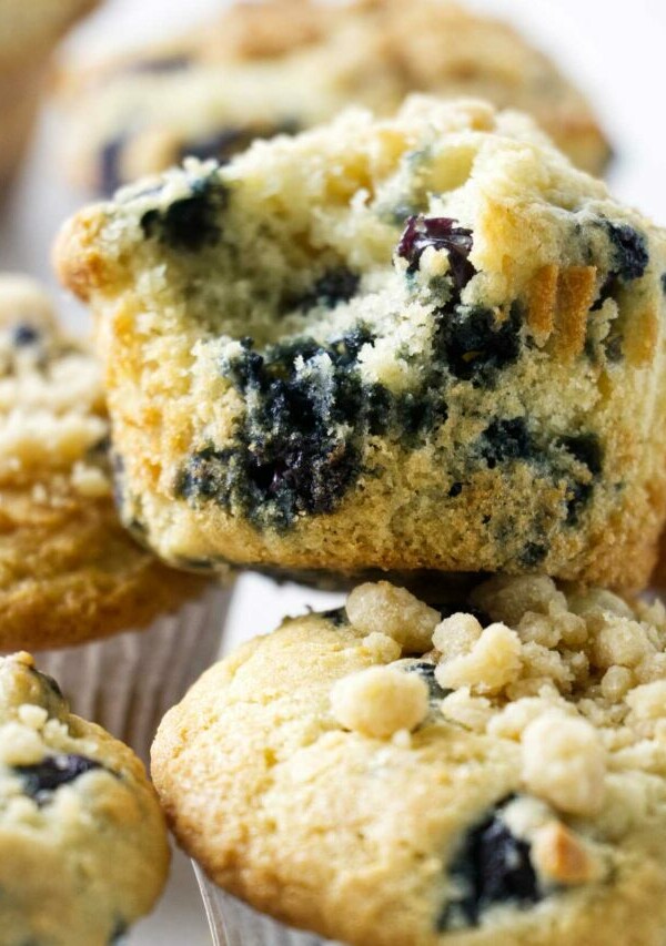 sourdough blueberry muffins.