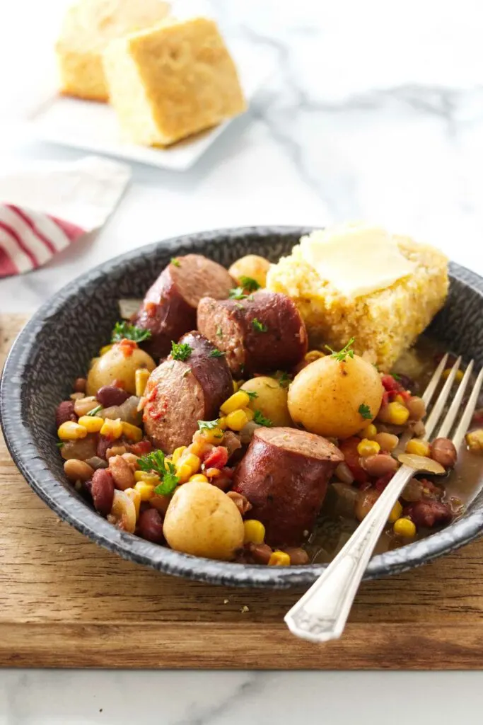 Slow Cooker Cowboy Casserole - The Recipe Pot