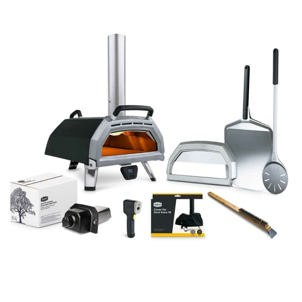 Ooni pizza oven bundles with accessories.