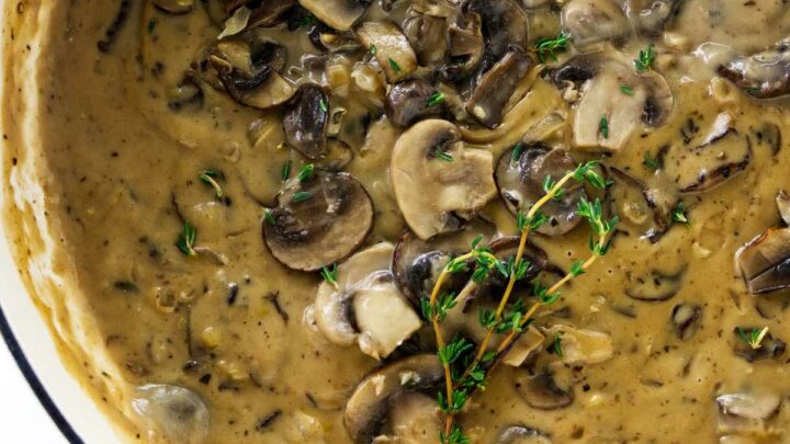 Mushroom Cream Sauce (Marsala Sauce) - No Spoon Necessary