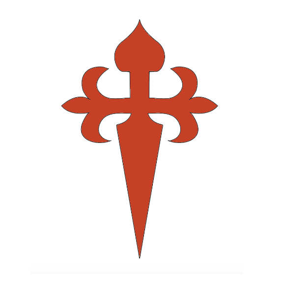 Stencil template for St. James cross.