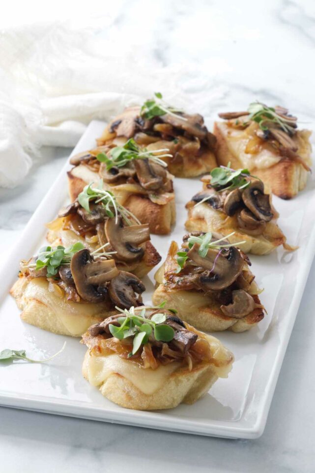 Caramelized Onion Bruschetta with Mushrooms - Savor the Best