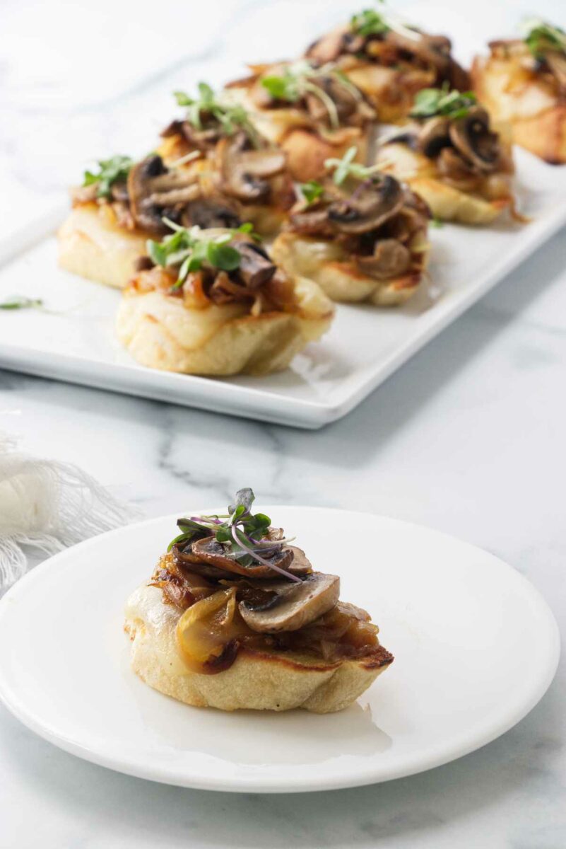 Caramelized Onion Bruschetta with Mushrooms - Savor the Best