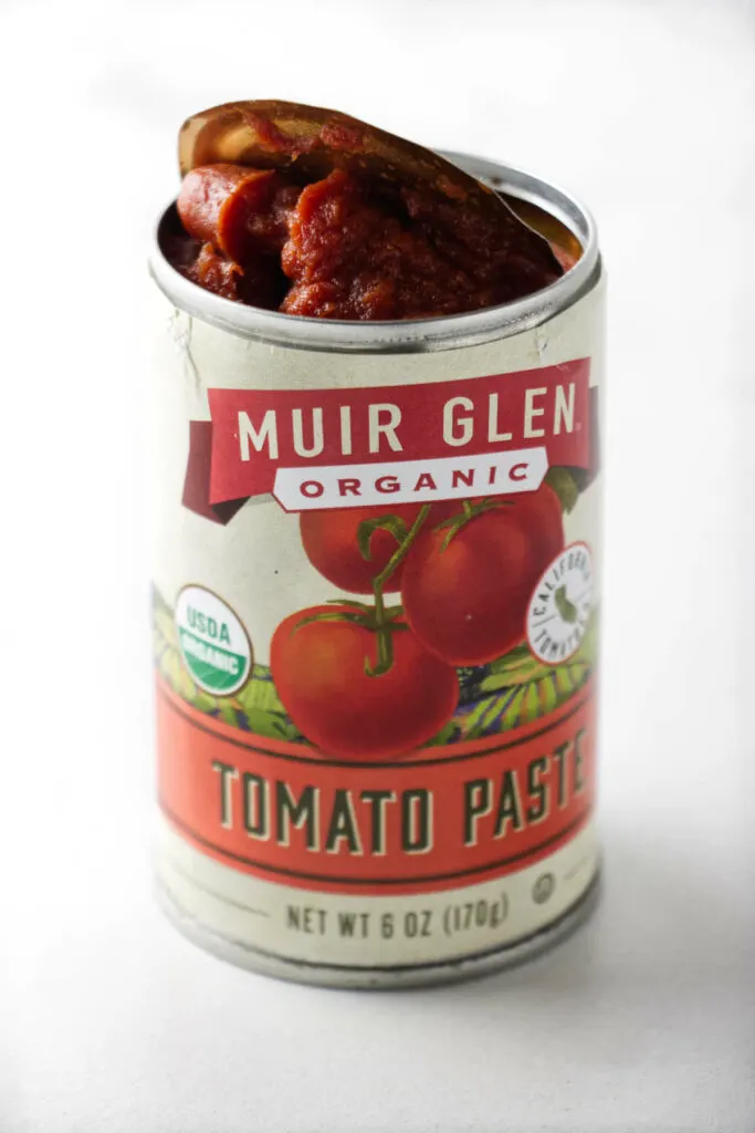 A can of tomato paste.