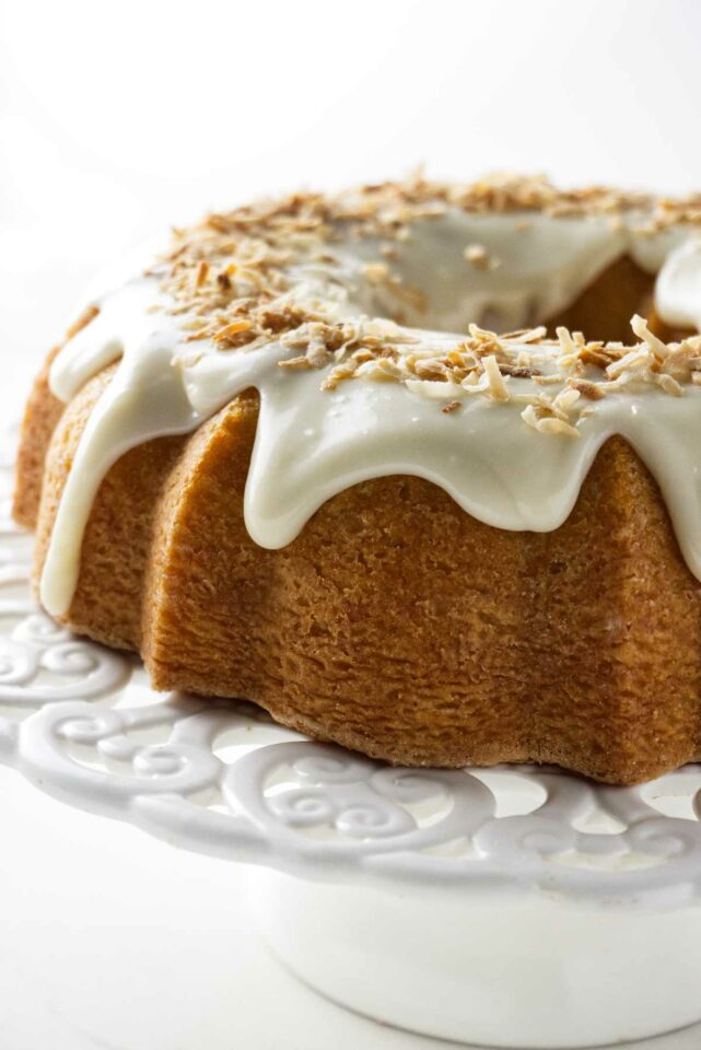 Coconut Bundt Cake with Cream Cheese Glaze - Savor the Best