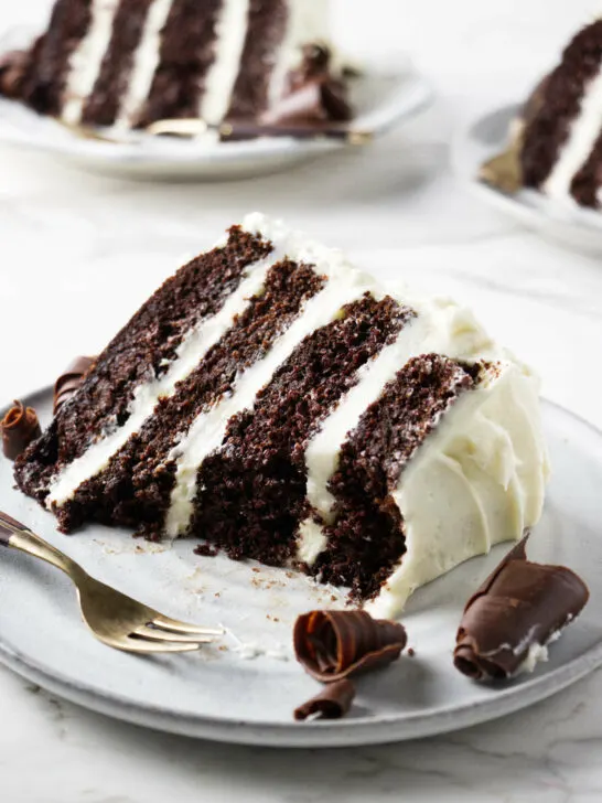 Intense Chocolate Cake with Cream Cheese Frosting