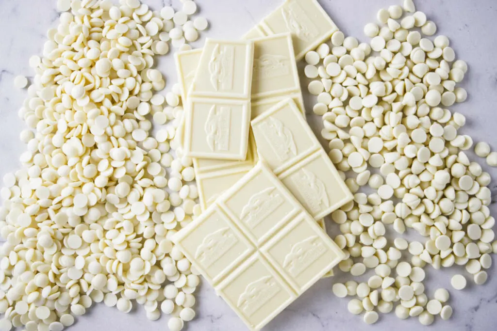 Types of white chocolate to use when making a white chocolate ganache recipe.