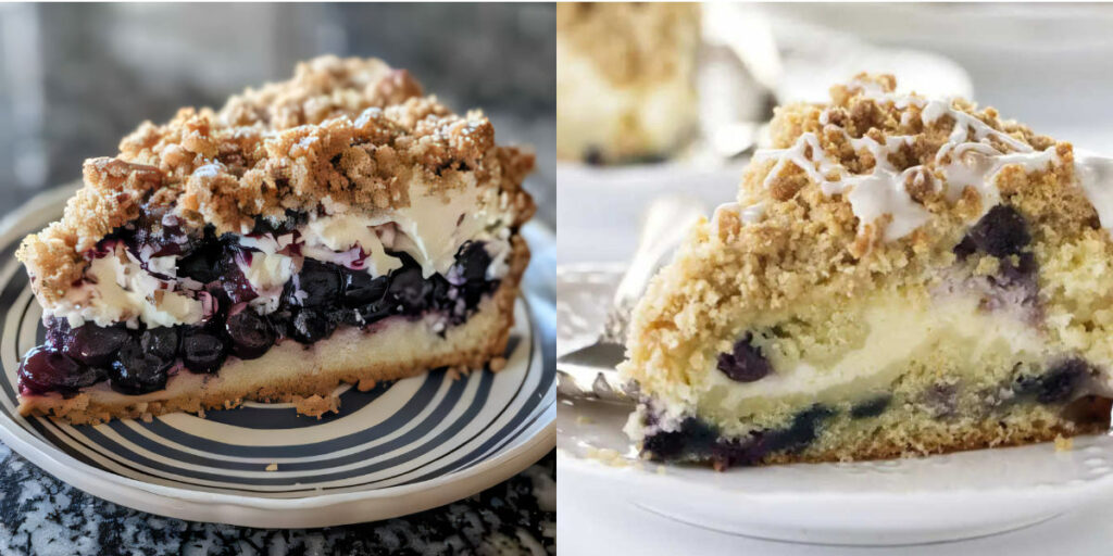 An AI generated photo next to a real photo of a dessert.