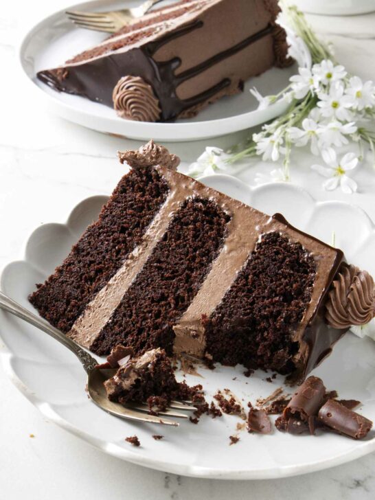 Triple Chocolate Cake With Chocolate Buttercream
