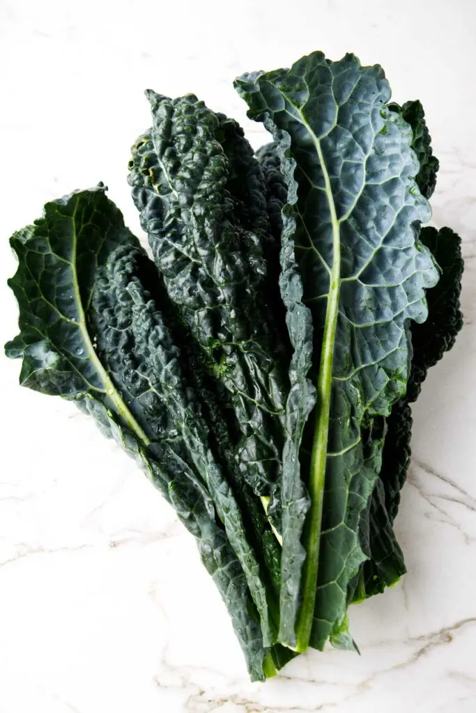 Fresh kale for salad.