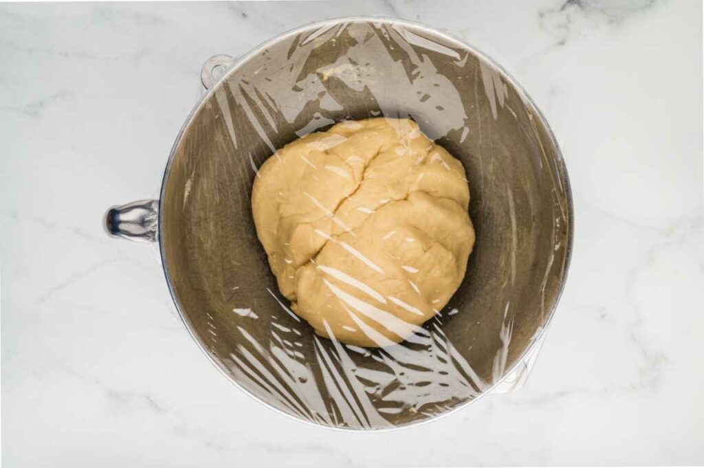 Proofing the dough for cinnamon sticky buns recipe.