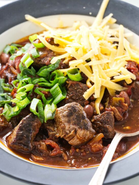 Slow Cooker Chunky Beef Chili