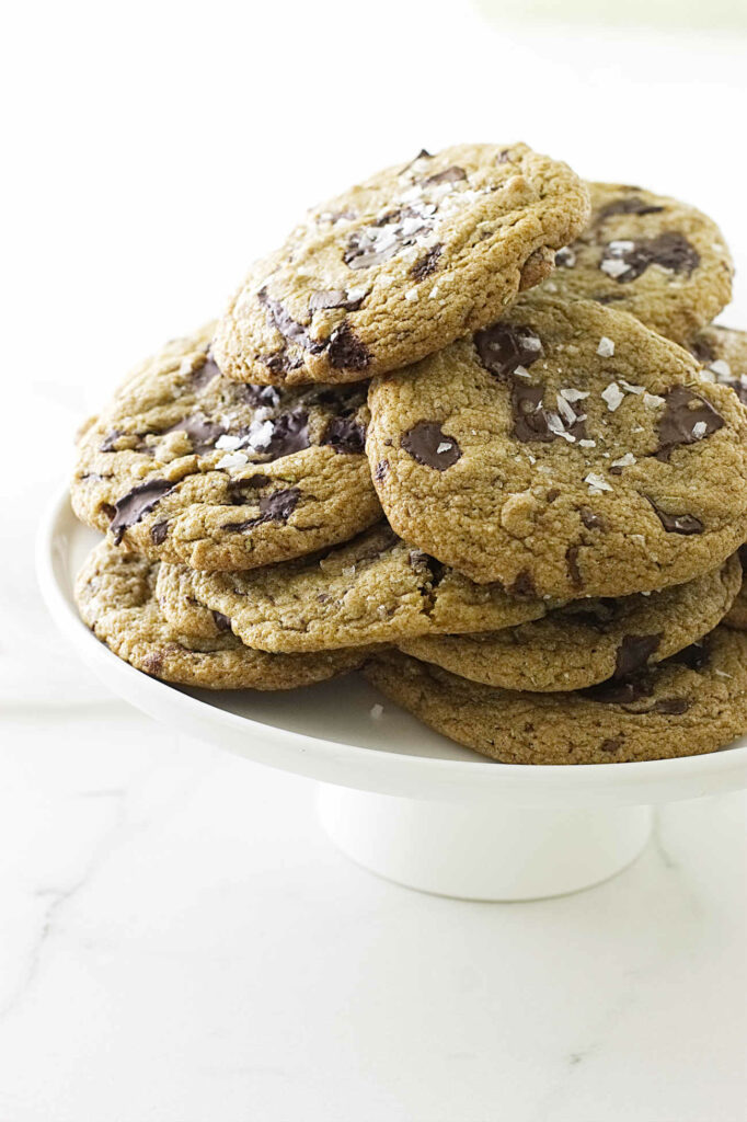 Sprouted flour cookies on a dessert platter.