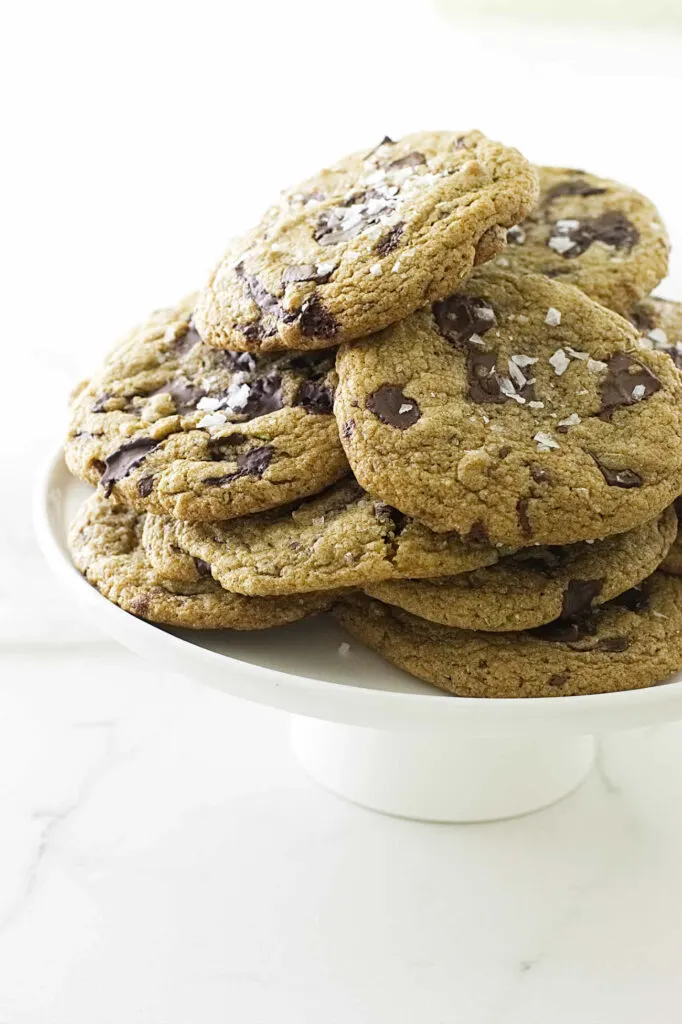 Sprouted flour cookies on a dessert platter.