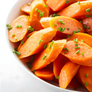 A bowl of carrots steamed in the Instant pot.