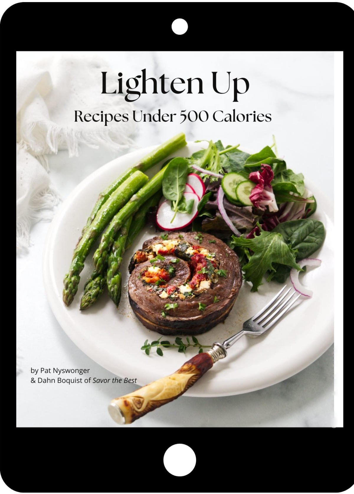 Photo of cover for lighten up e-book.