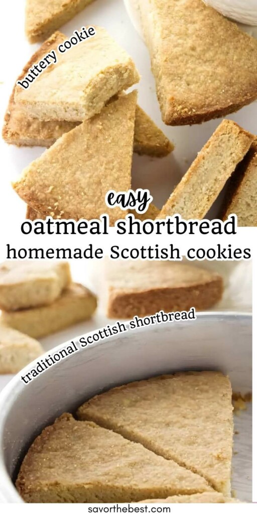 A pan with freshly baked oat flour shortbread bars.