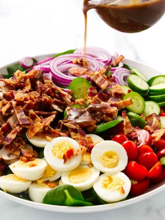 Spinach Salad with Balsamic Dressing