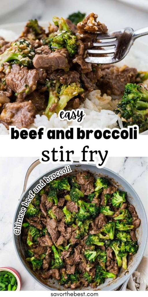 A serving of beef broccoli stir fry on rice.