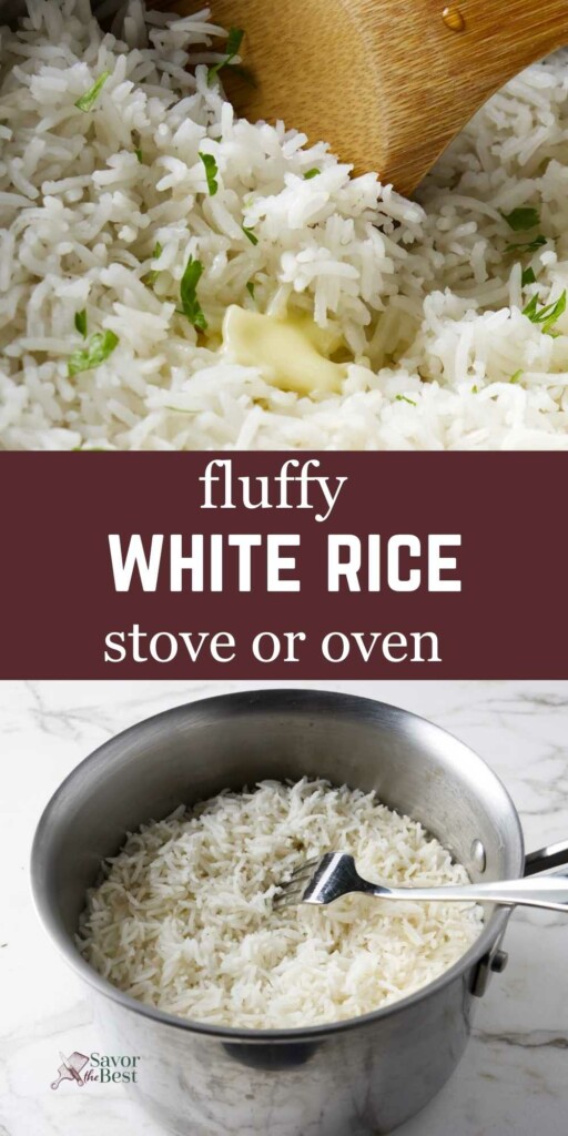 A pot of long grain white rice.
