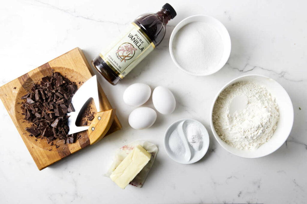 Ingredients used to make Christmas pizzelle.