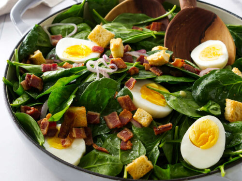 Warm Spinach Salad