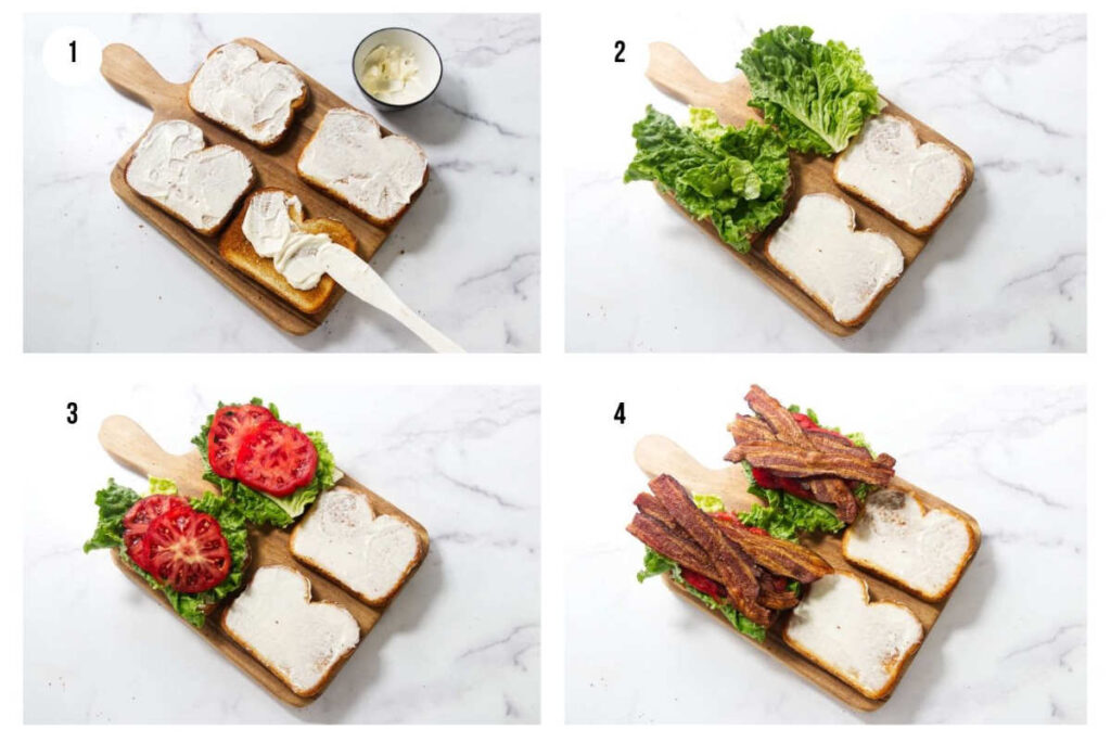 Classic BLT sandwich recipe with crisp bacon, fresh lettuce, and juicy tomatoes.